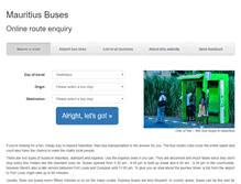 Tablet Screenshot of mauritius-buses.com